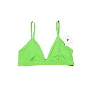 Fabletics Fine Touch Triangle Bralette Women's Size Small Sour Apple Green